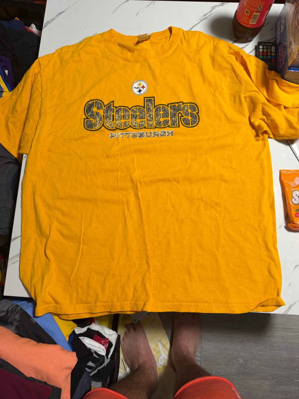 NFL Pittsburgh Steelers Yellow Graphic Tee